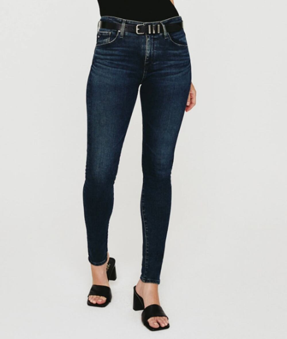 AG Adriano Goldschmied Jeans WMNS 27R Blue Farrah Skinny High Rise Stretch Denim